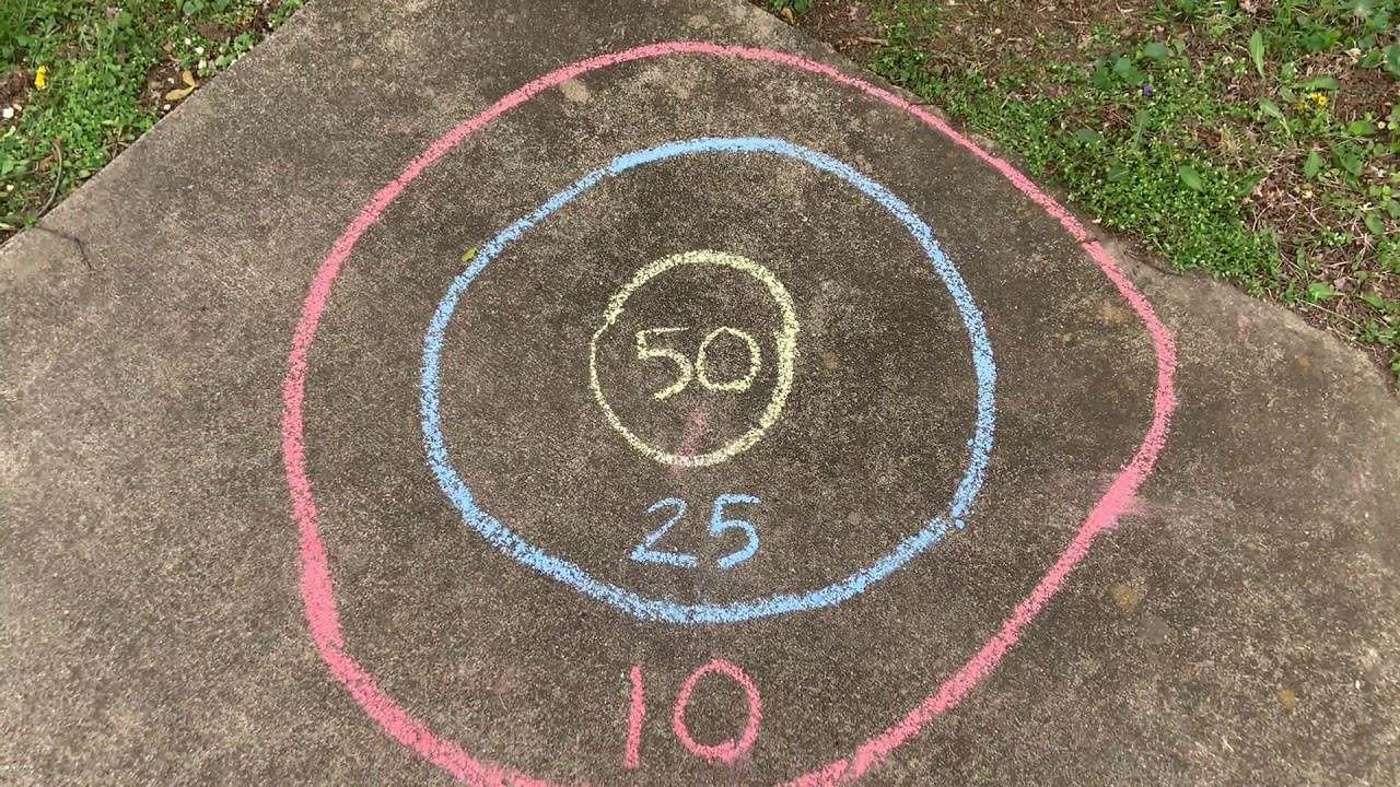 Chalk Bulls-Eye Game