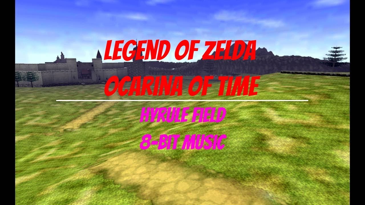 Legend of Zelda: Ocarina of Time | 8-bit Hyrule Field with Oscilloscope View