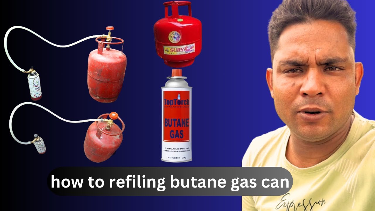 how to refilling butane gas can || ब्यूटेन गैस कैन को कैसे रिफिल करें ||
