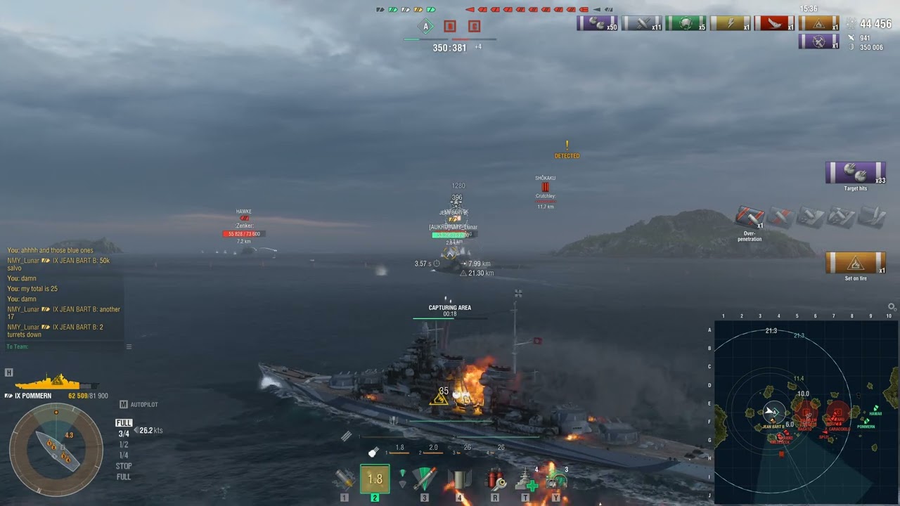 The Perfect Duo? Pommern & Jean Bart RELENTLESS Push! - World of Warships