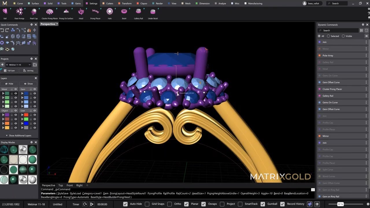 Double-Row Cluster Solitaire - MatrixGold Webinar