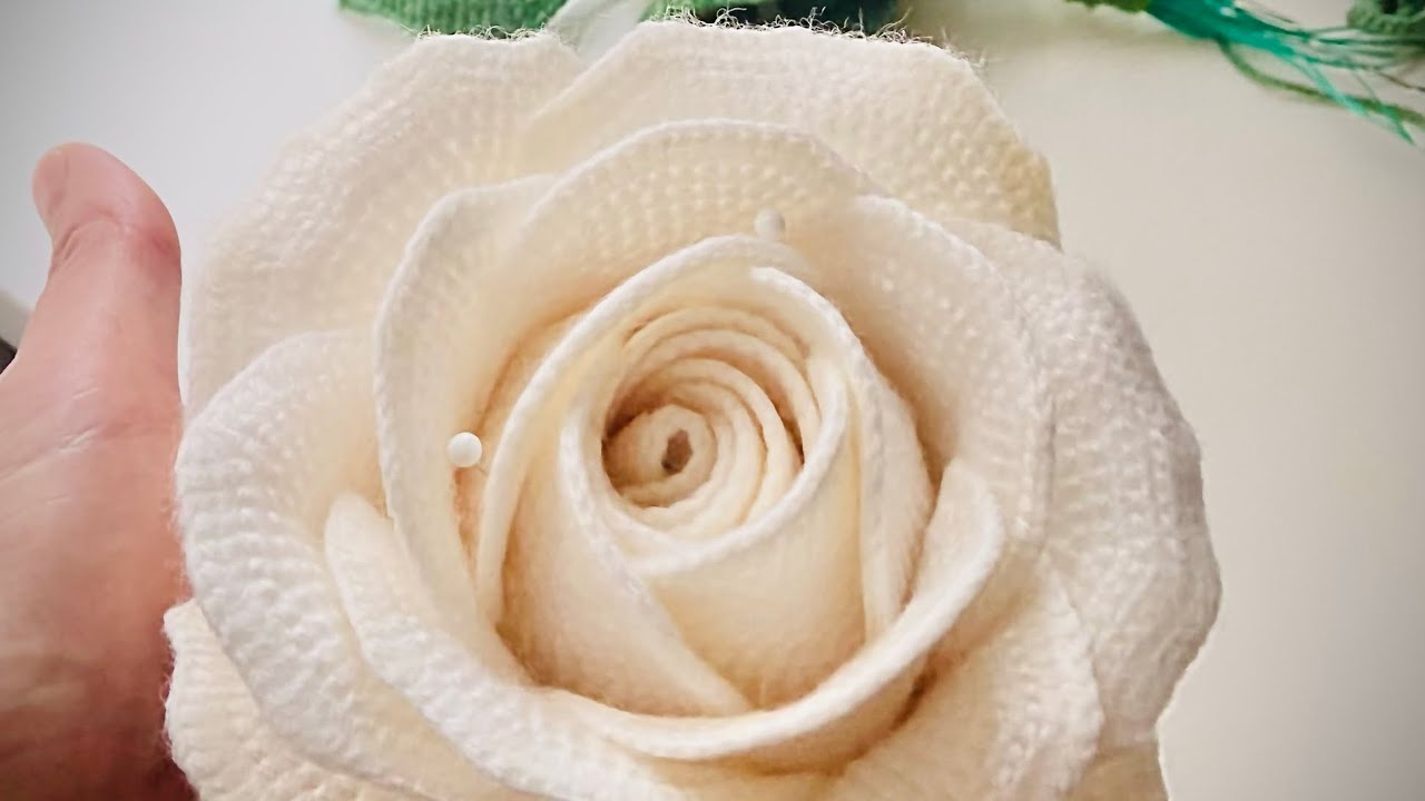 Pt.5 Amazing crochet rose branch with buds 🌹 Asembly 