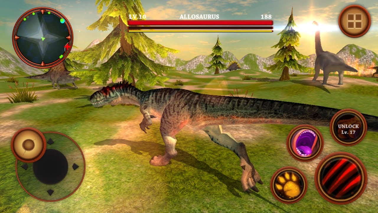 Allosaurus Simulator: Dinosaur Survival Battle 3D Android Gameplay