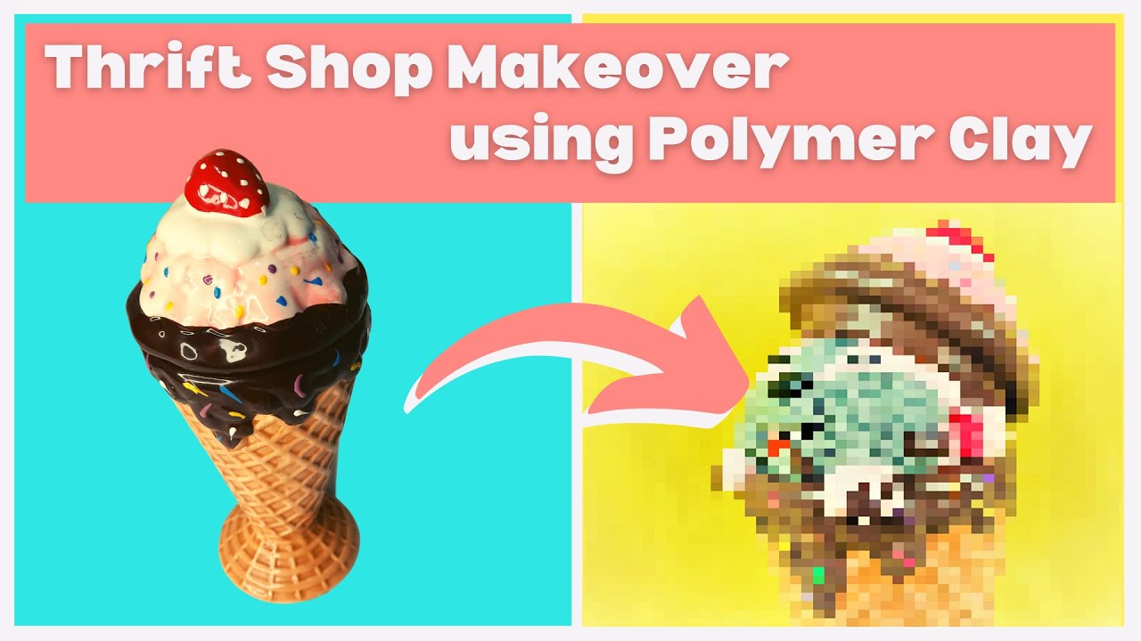 Преображение комиссионного магазина с помощью полимерной глины — Ice Cream Critter
