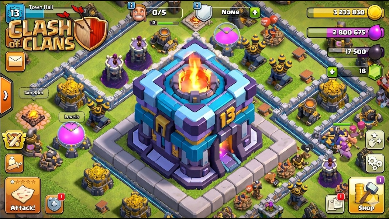 TH13 Rank Dragon and Battle Blimp Attack 1