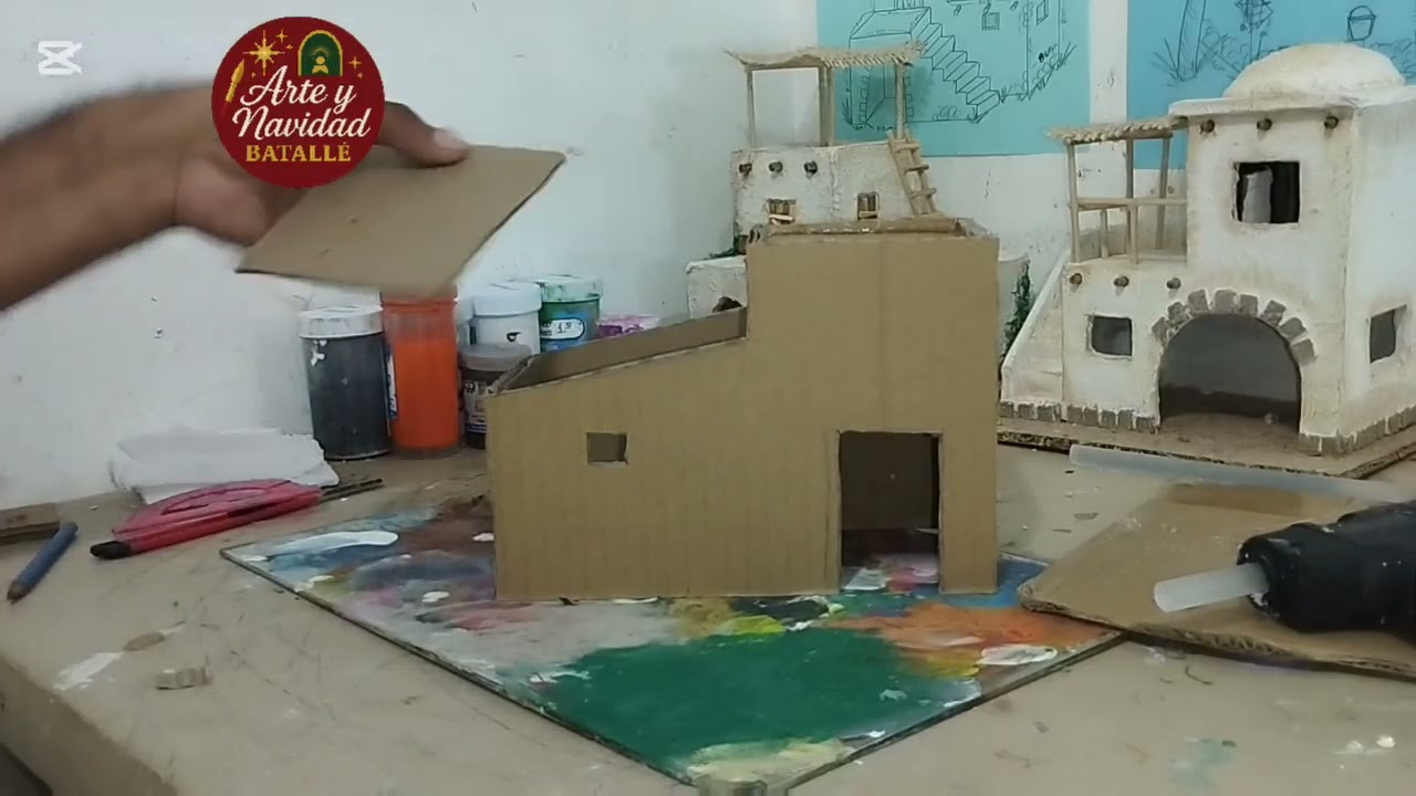 Como hacer casitas para belenes paso a paso primera parte