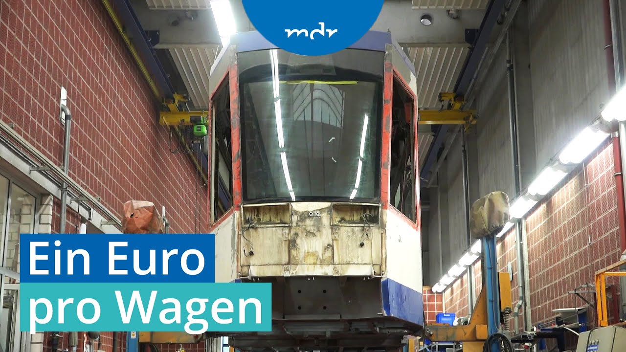 Geraer Verkehrsbetriebe kaufen sechs Straßenbahnwagen für sechs Euro | MDR THÜRINGEN JOURNAL | MDR