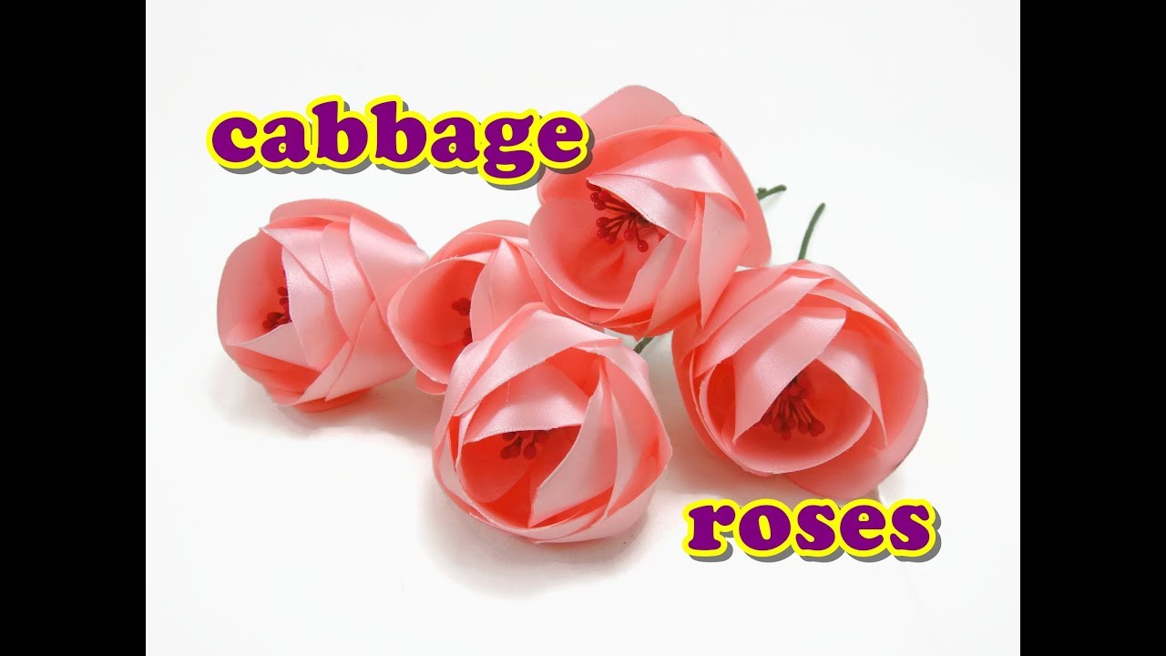 Ribbon Craft Tutorial - Cabbage Roses