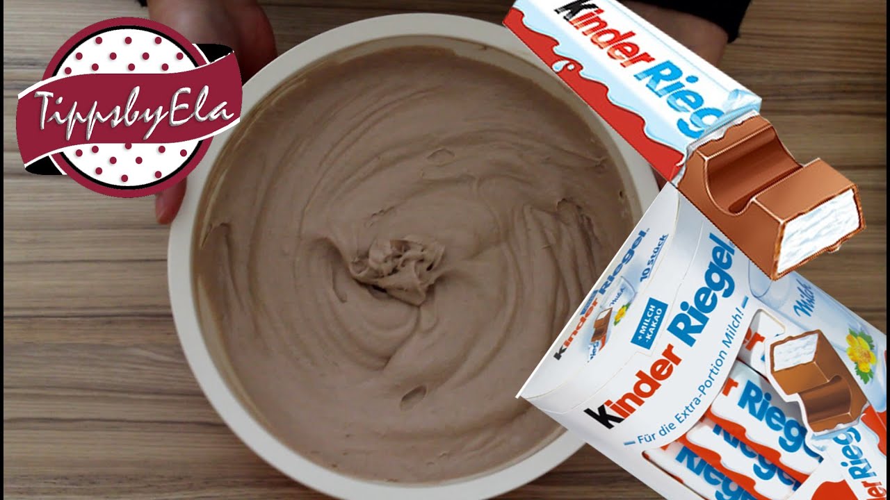 Tortencreme mit Kinderriegel einfacheTortencreme Schoko mit Sahne selber machen Anleitung