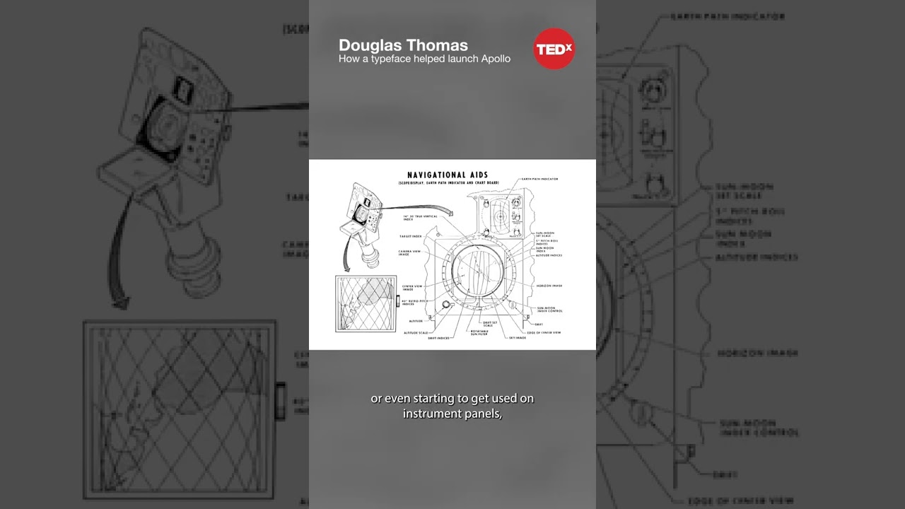 Douglas Thomas - How a typeface helped launch Apollo #shorts #tedx #design #typography #space #NASA
