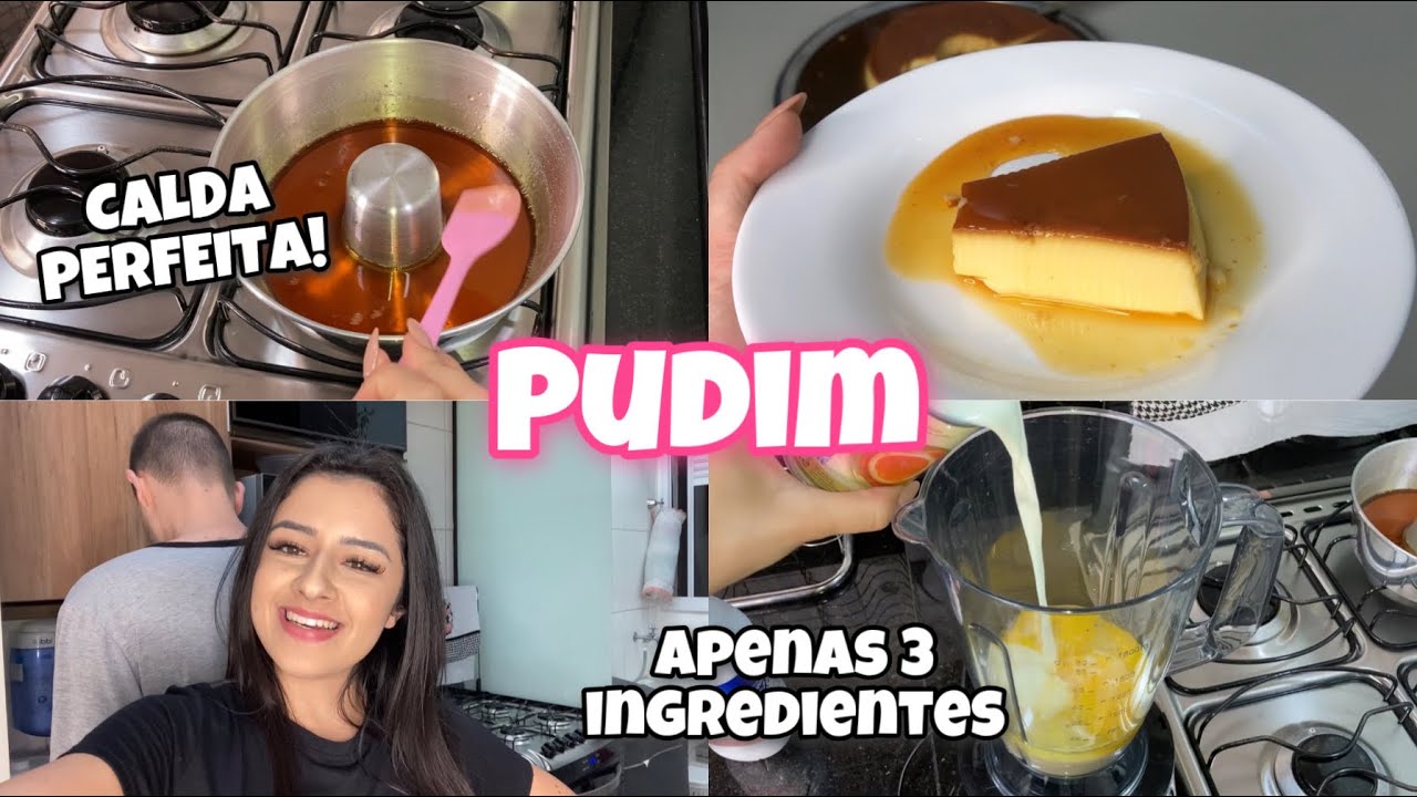 FIZ UM PUDIM QUE DERRETE NA BOCA! FÁCIL DE FAZER