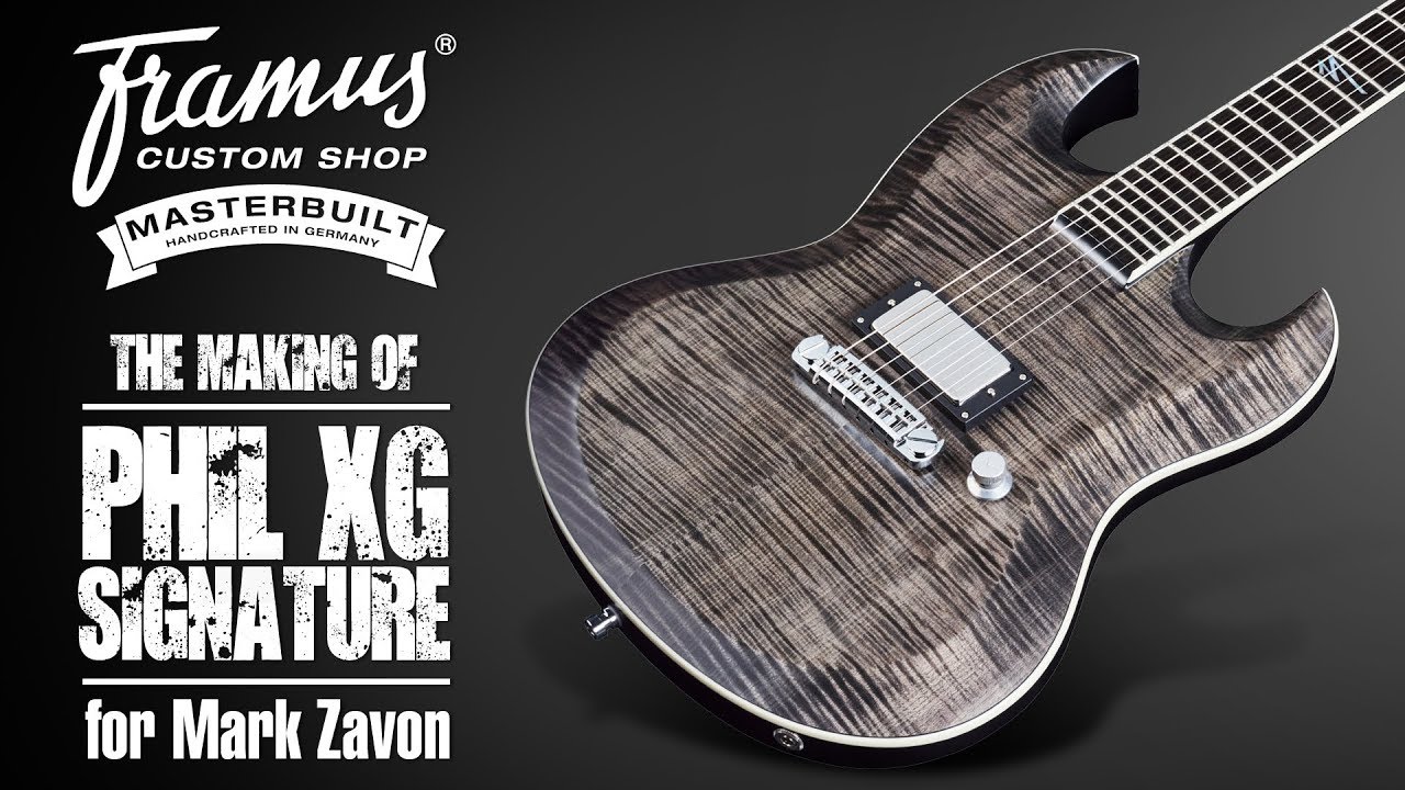 MAKING OF - Framus Phil XG - AAA Flamed Maple Top - for MARK ZAVON from KILL DEVIL HILL #16-3320