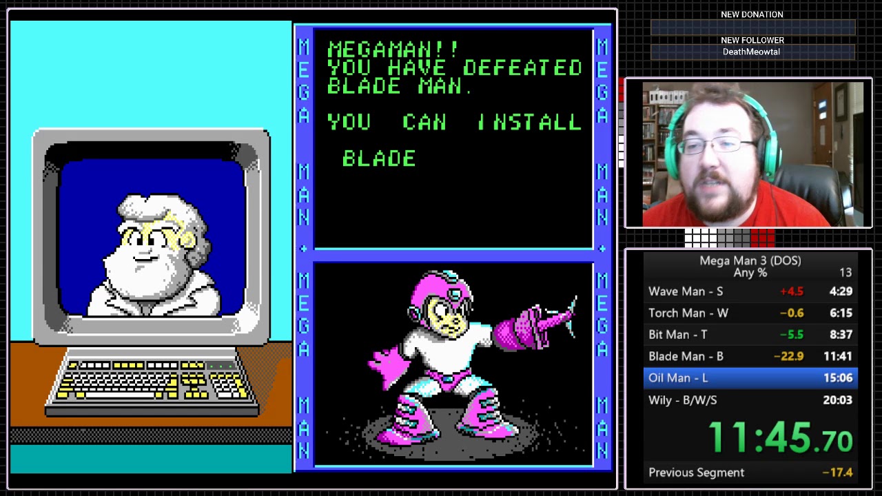 Mega Man 3 (DOS) - 19:30.87