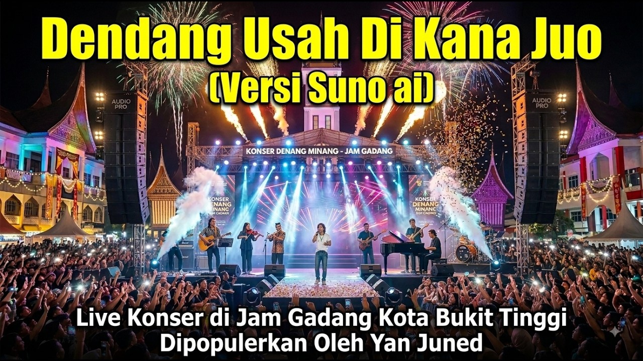 Dendang Usah Di Kana Juo - Koplo Moddern (Versi Suno AI) - Live Konser Jam Gadang Bukittinggi