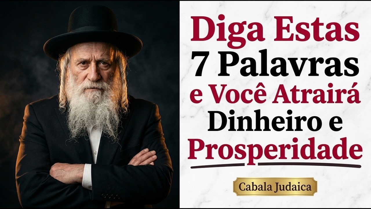 Diga Estas 7 Palavras e Você Atrairá Dinheiro e Prosperidade | Cabala Judaica