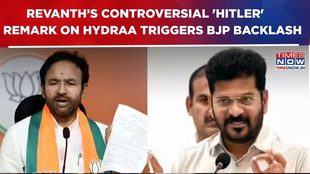 Telangana CM Stokes Controversy: Revanth Reddy&rsquo;s &lsquo;Hitler&rsquo; Remark On HYDRAA Triggers BJP Attack