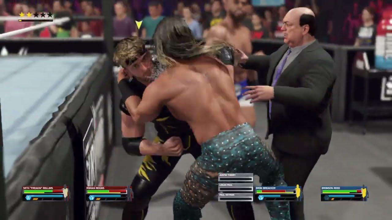 Seth and Roman teamed up against Vision