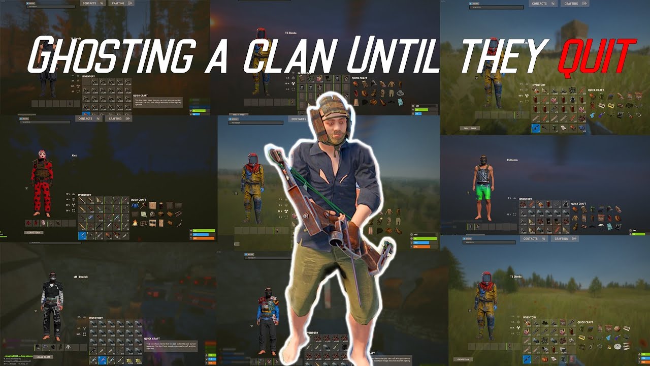 Rust - Ghosting a Clan Until They Quit The Server