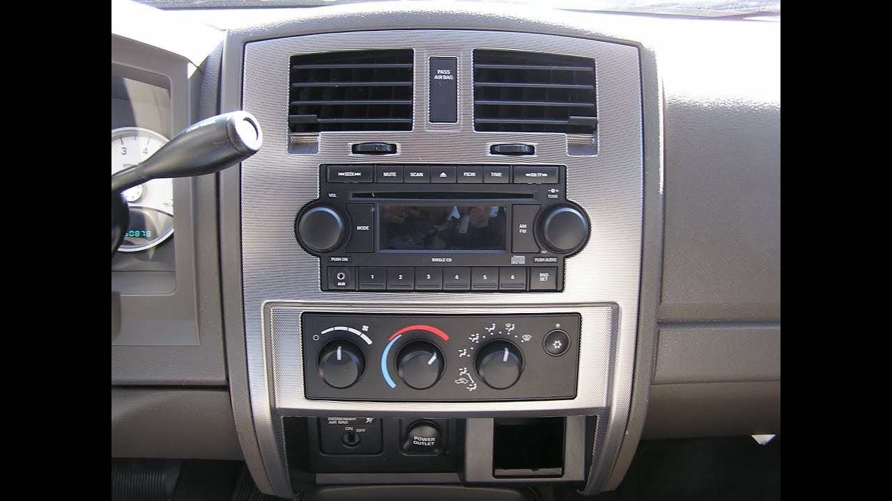 Dodge Dakota Car Stereo Removal 2005 - 2007 = Car Stereo HELP