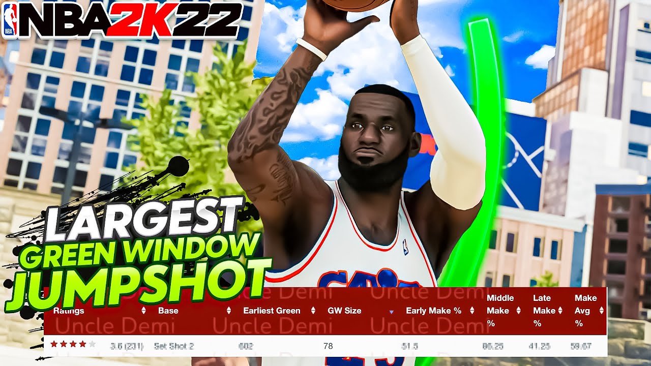 NO LIE! This jumper has the LARGEST GREEN WINDOW on NBA 2K22!