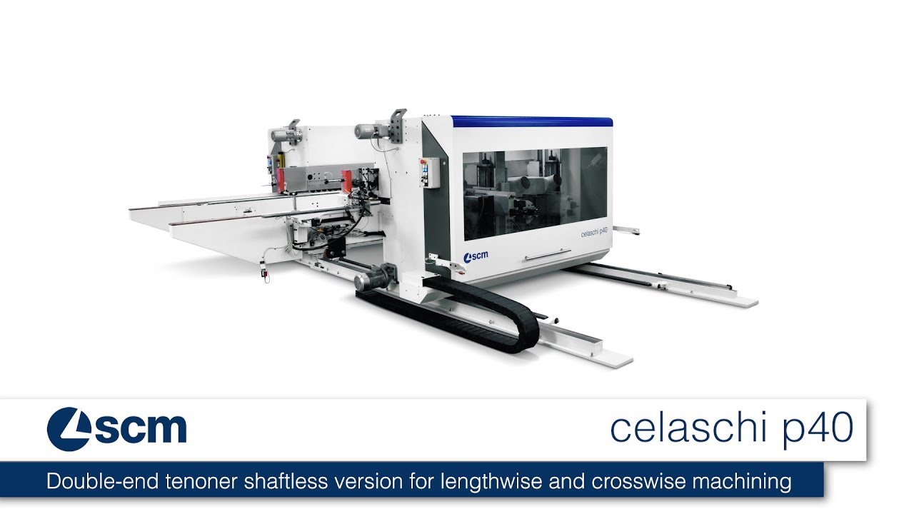 SCM celaschi p40 - shaftless double end tenoner