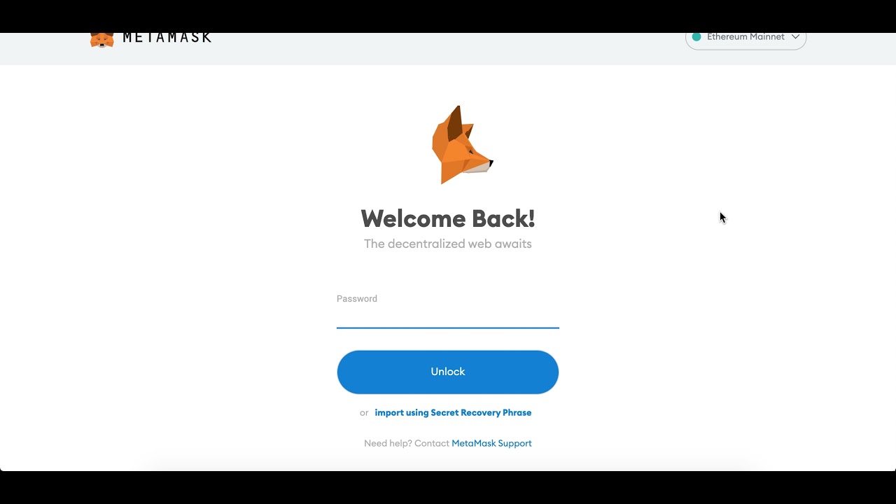 How to LOCK or UNLOCK METAMASK account?