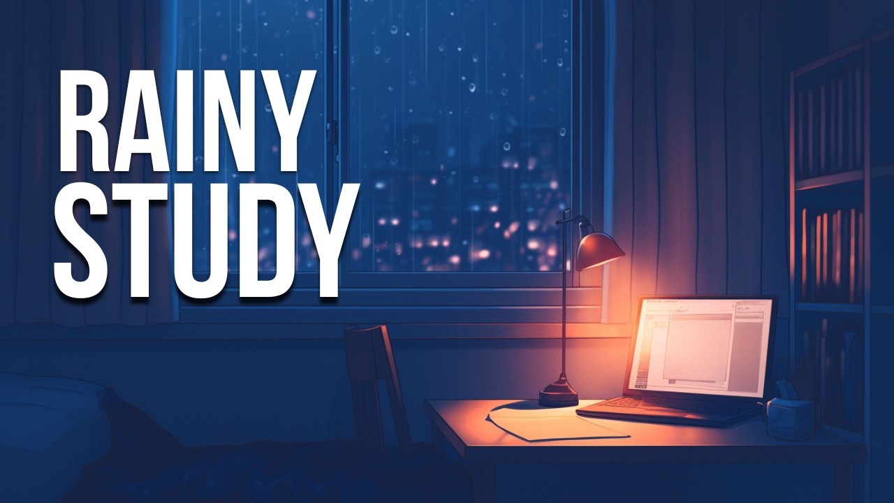 Rainy Late-Night Study Music (No Vocals) |Long Focus Session