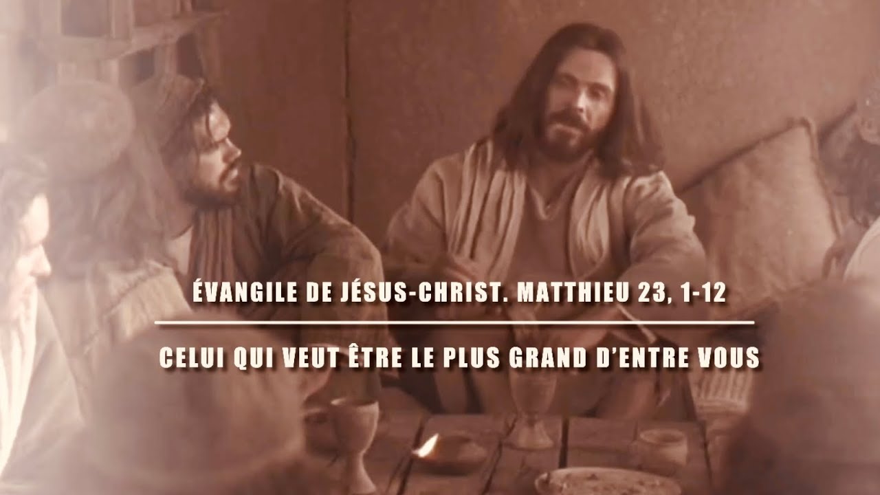 &Eacute;vangile de J&eacute;sus Christ + commentaire : Matthieu 23, 1-12 - Vous &ecirc;tes tous fr&egrave;res