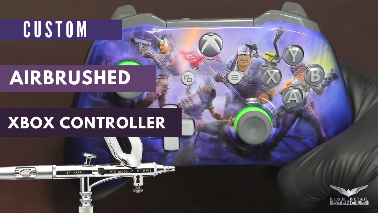 Airbrush custom fortnite xbox controller - How to airbrush with HD stencils Fortnite battle royale.