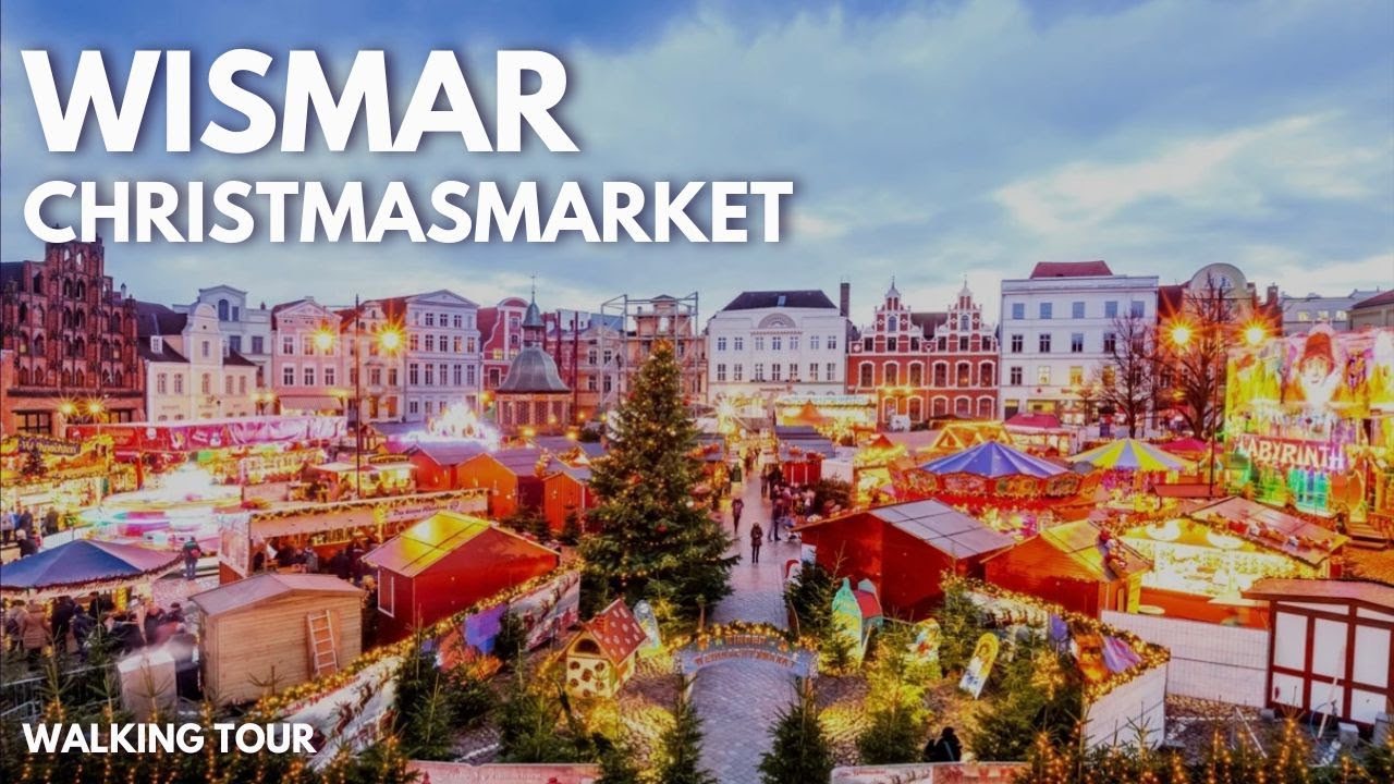 🎄 Magical Christmas in Wismar, Germany | Christmas Markets & Winter Lights |4K 60fps|