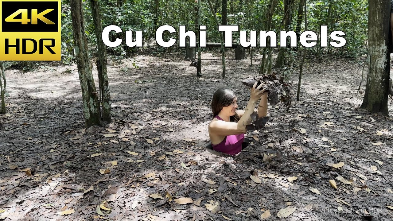 4K HDR | Cu Chi Tunnels Walking Tour - 1 hour 45 mins Tour With Captions - HCM City | Vietnam 2023
