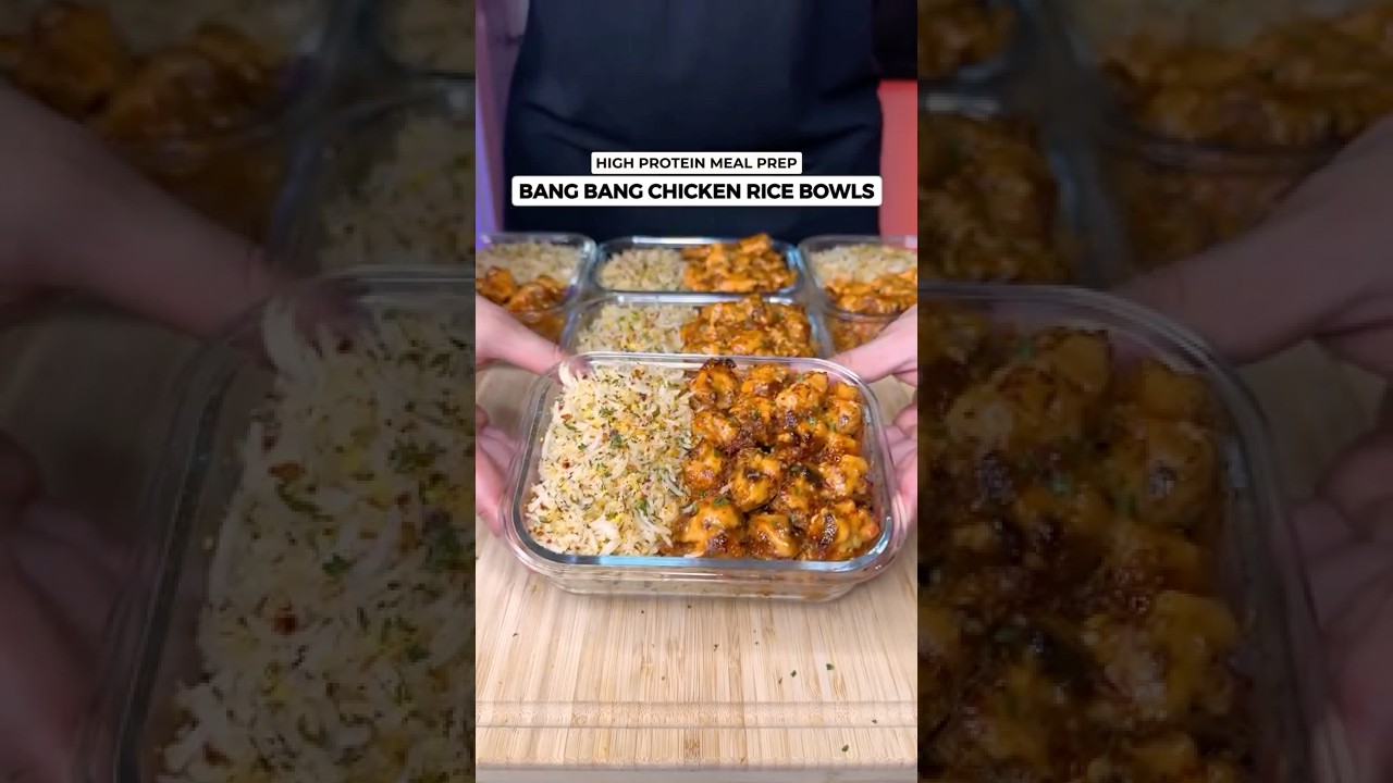 Looking For Delicious High Protein Meals? Try These Bang Bang Chicken Rice Bowls For Weight Loss!