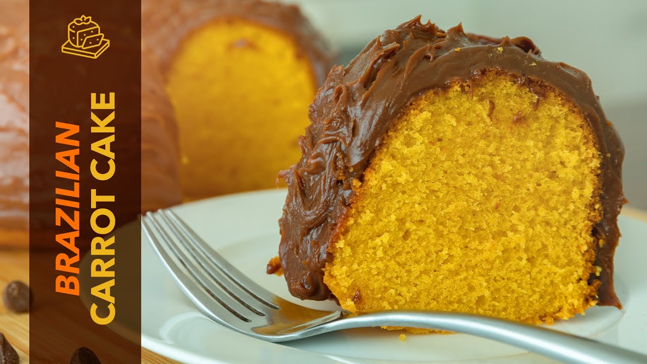 Delicious Carrot Cake recipe | Brazilian Carrot Cake | Easy Blender Cake | Brigadeiro Frosting