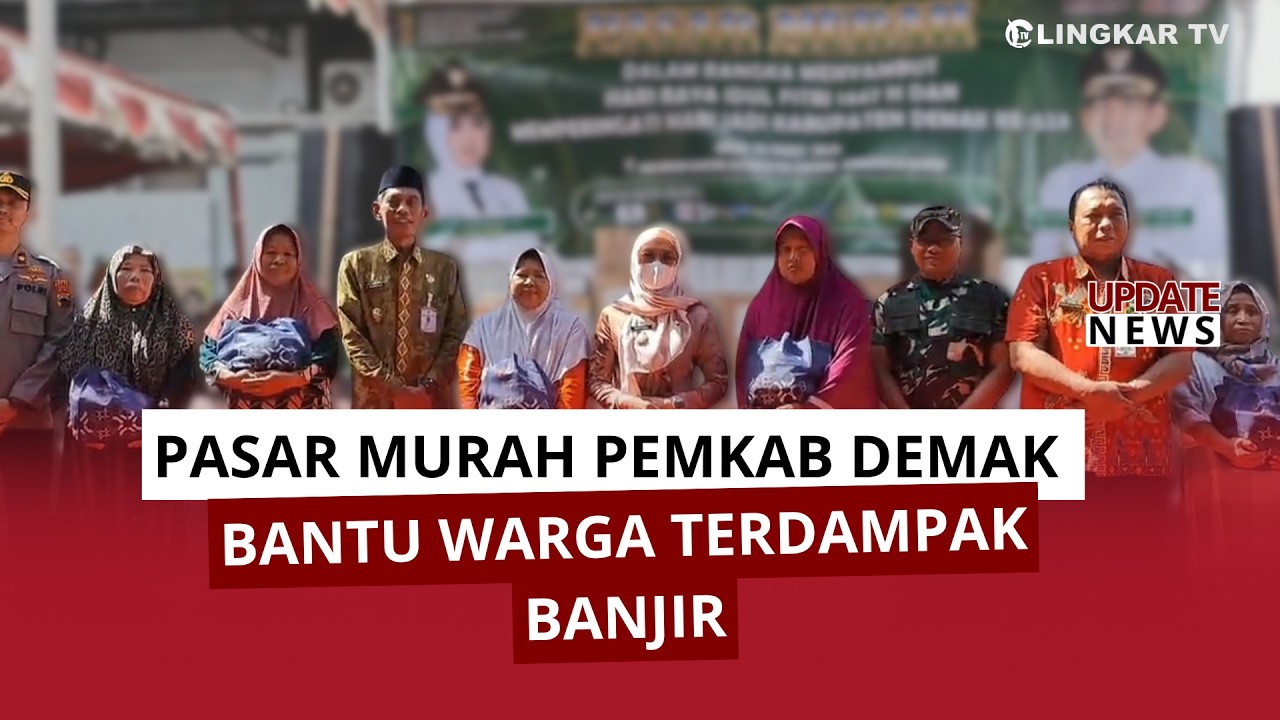 RATUSAN WARGA SERBU PASAR MURAH PEMKAB DEMAK, HARGA SEMBAKO LEBIH MURAH