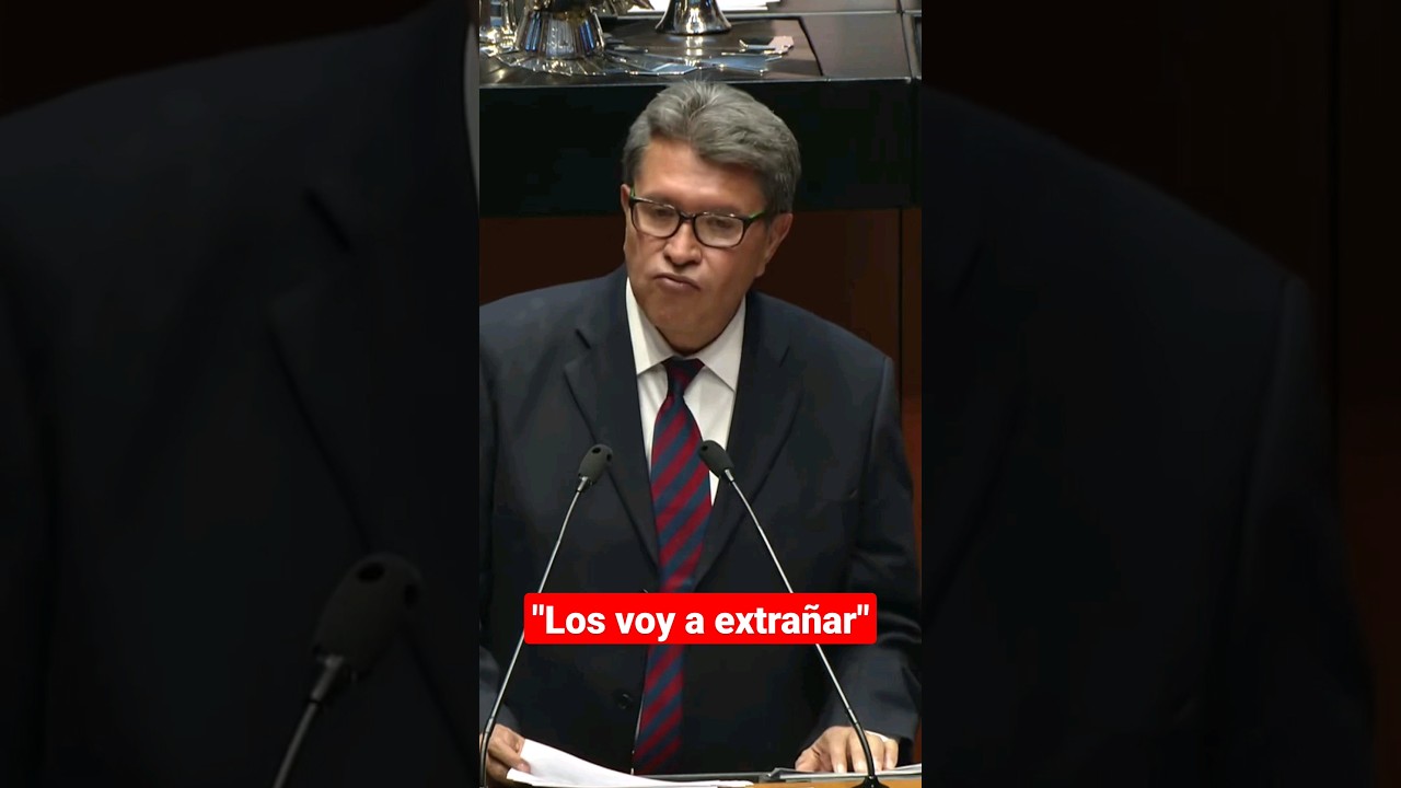 As&iacute; se despidi&oacute; Ricardo Monreal del Senado para buscar la presidencia #short