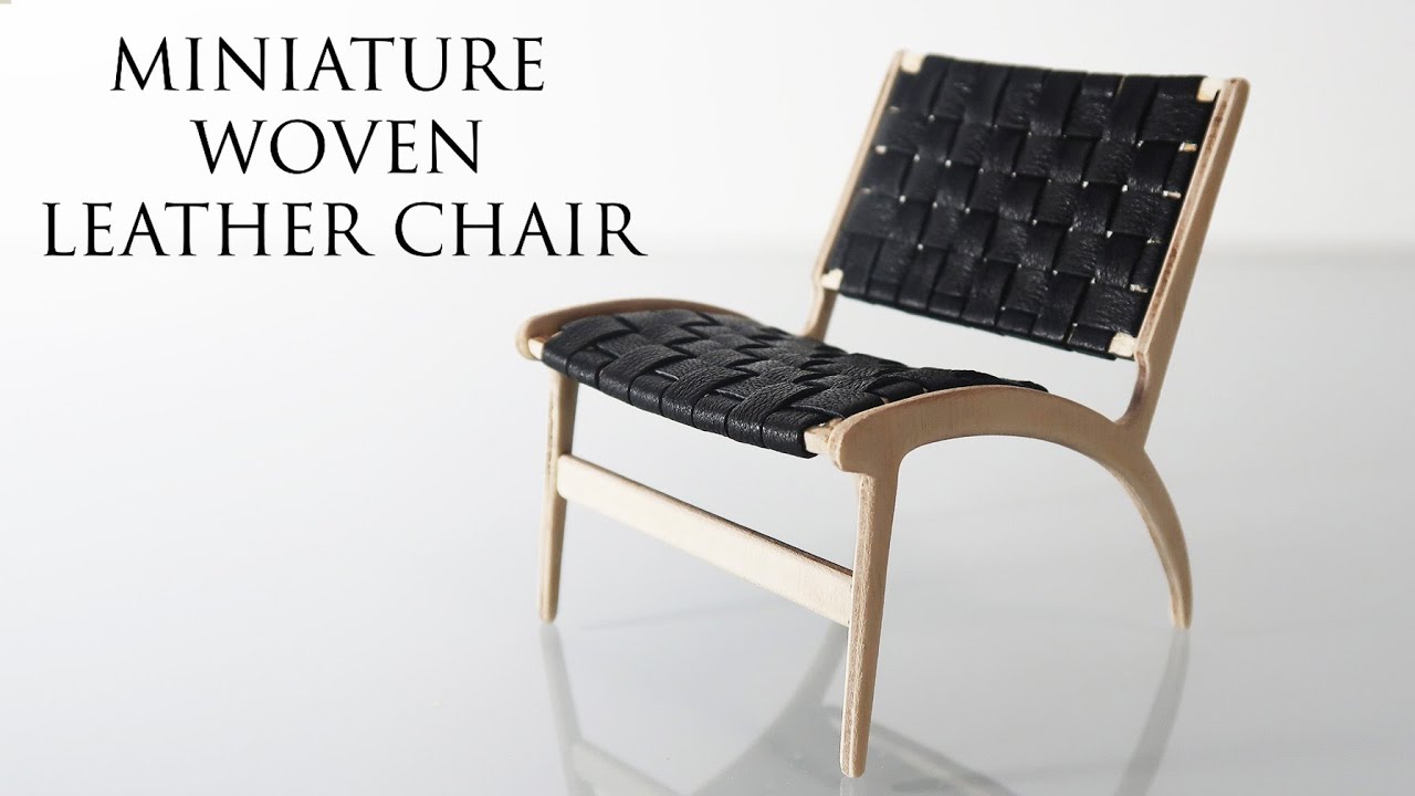 Miniature Tutorial - Woven Leather Chair (and DIY holiday crafts)