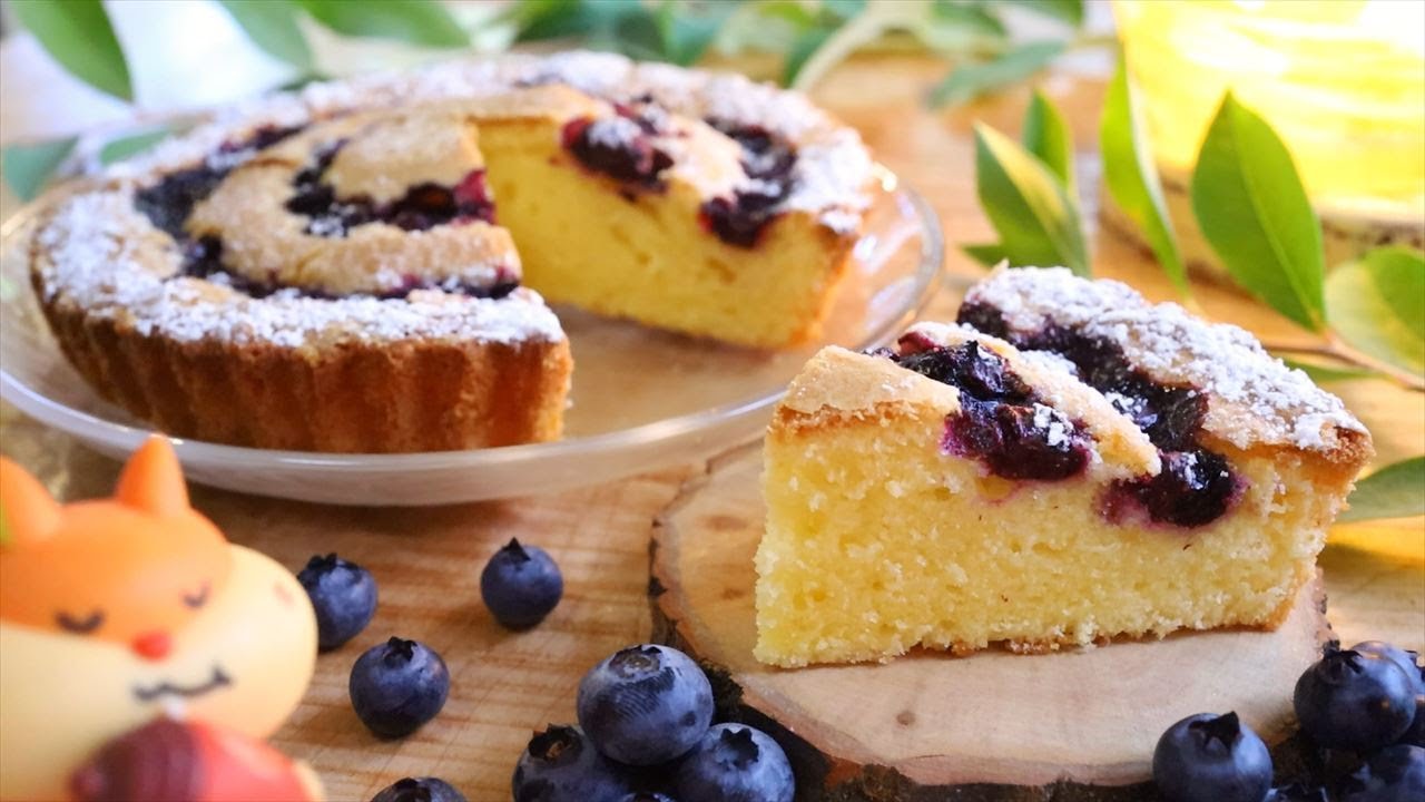 ブルーベリーのバターケーキの作り方・レシピ【パン・ド・ジェーヌ】 Buttercake of blue berry｜Coris cooking