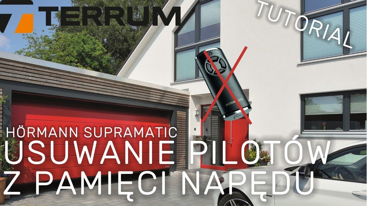 H&ouml;rmann Supramatic - usuwanie pilot&oacute;w i urządzeń Bluetooth z pamięci | TERRUM | Jak skasować piloty?