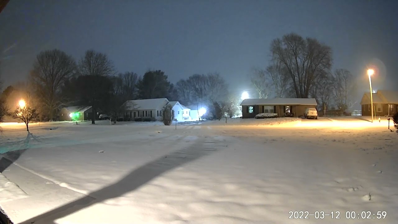 Snow time-lapse