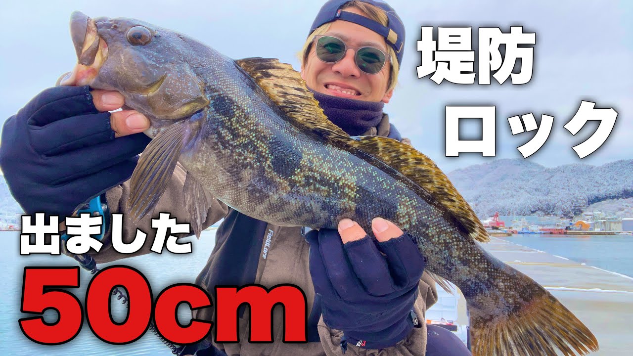 リアクションで攻める極寒堤防ロック‼︎　まだ居るぞ！50up!!