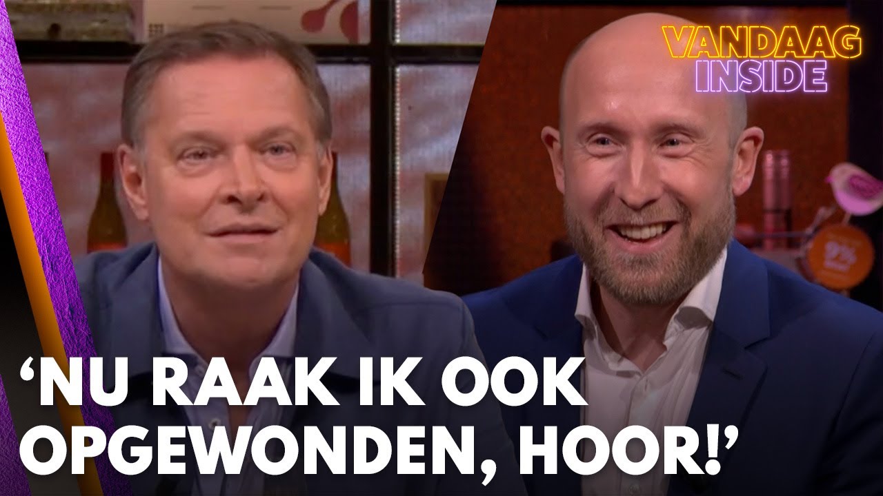 Albert Verlinde ziet kale Raymond Mens: 'Nu raak ik ook opgewonden, hoor!' | VANDAAG INSIDE