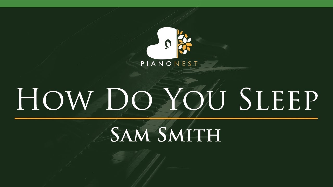 Sam Smith - How Do You Sleep - LOWER Key (Piano Karaoke / Sing Along)