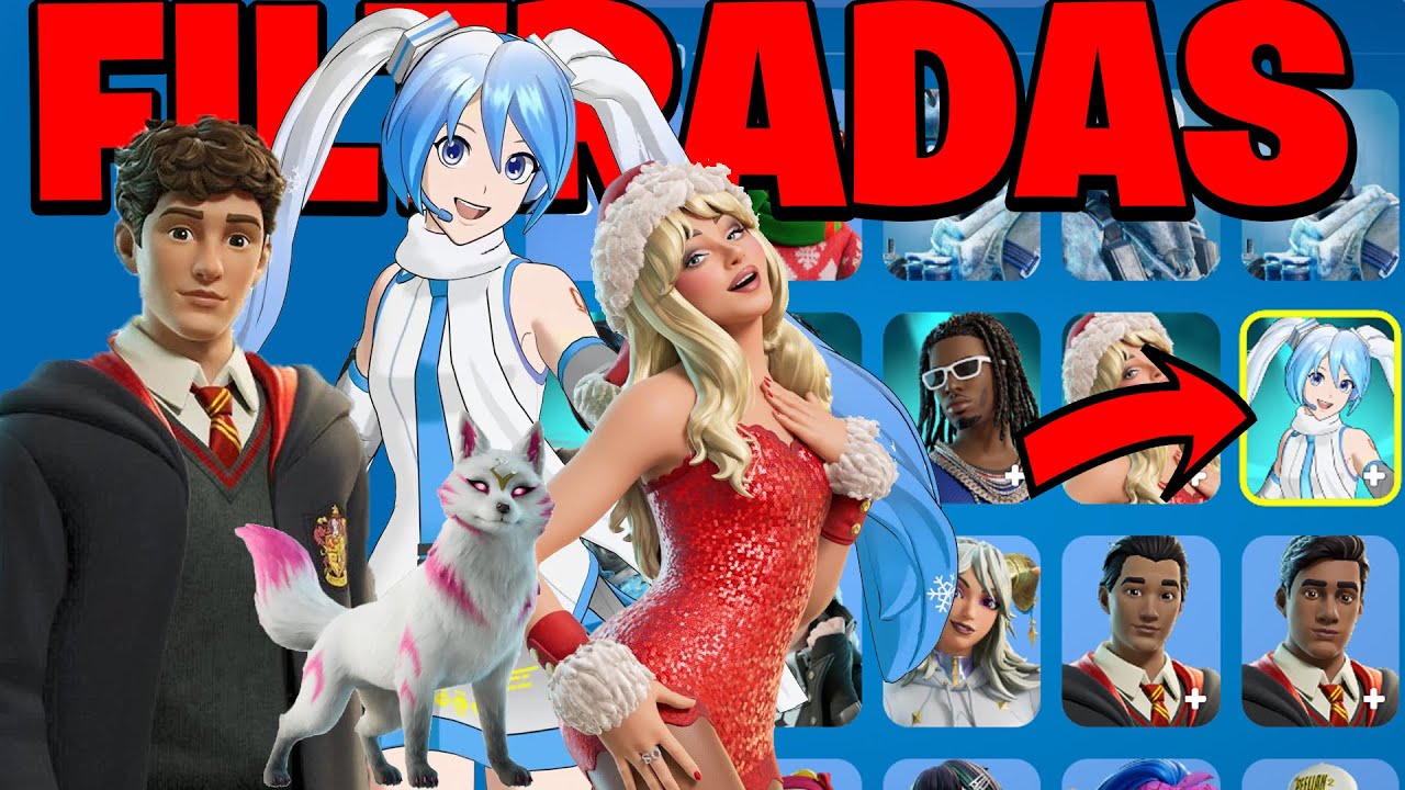 ¡NUEVAS SKINS DE FORTNITE WINTERFEST 2025 IN-GAME!🗣️ (Hatsune Miku, Sabrina Carpenter, Harry Potter)