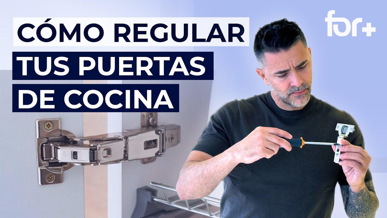 ¿CÓMO REGULAR las BISAGRAS de tus MUEBLES de COCINA? 🪛 APRENDE con este TUTORIAL