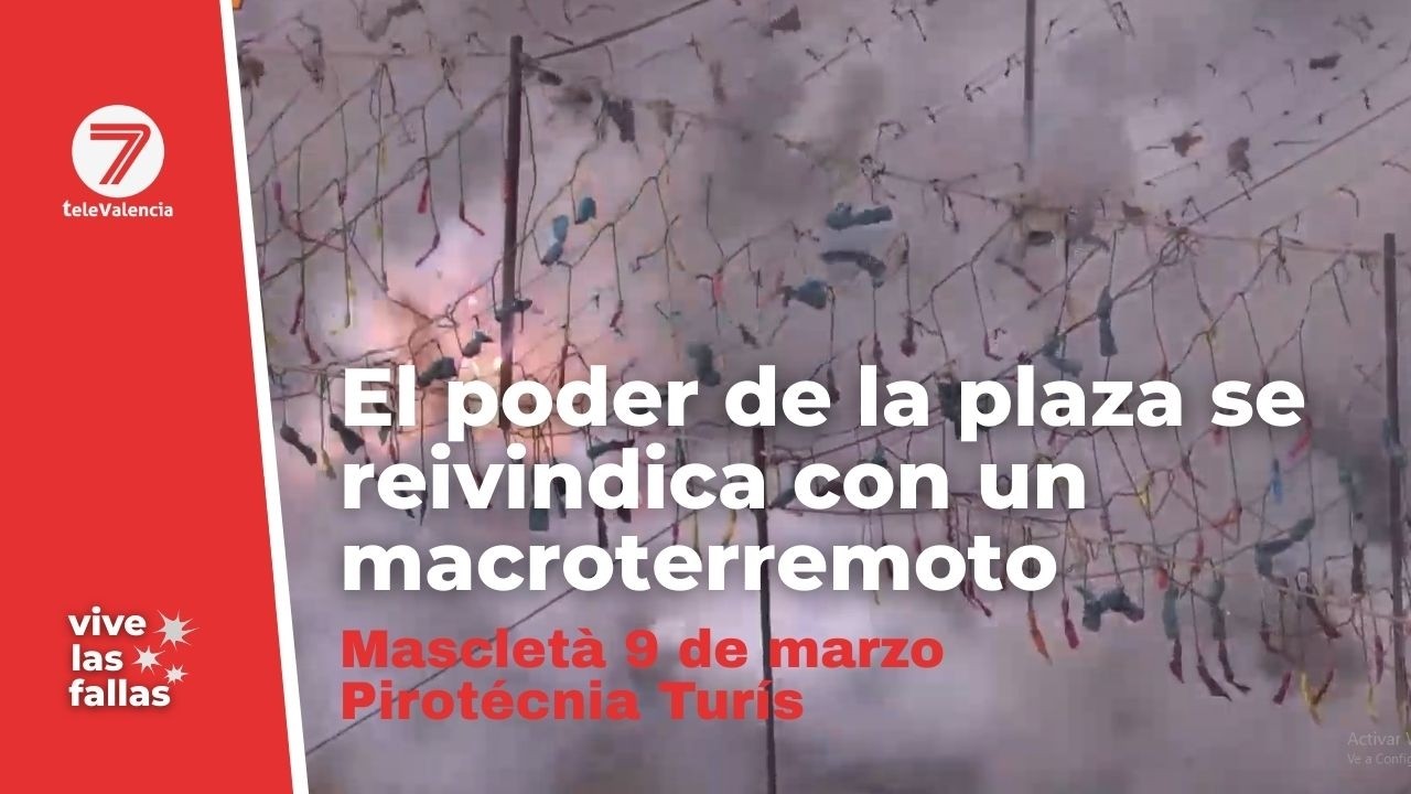 Mascletá 09/03/26: La plaza se reivindica bajo el sol con un impresionante terremoto final