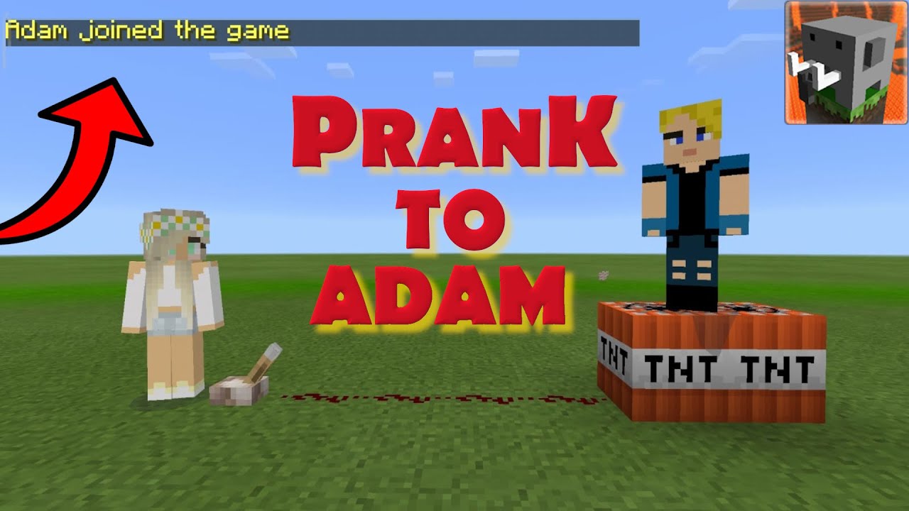 PRANK to ADAM in Craftsman Building Craft - Multiplayer Game