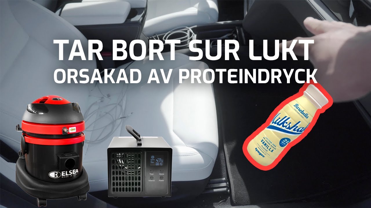 Tar bort sur lukt i en Tesla!