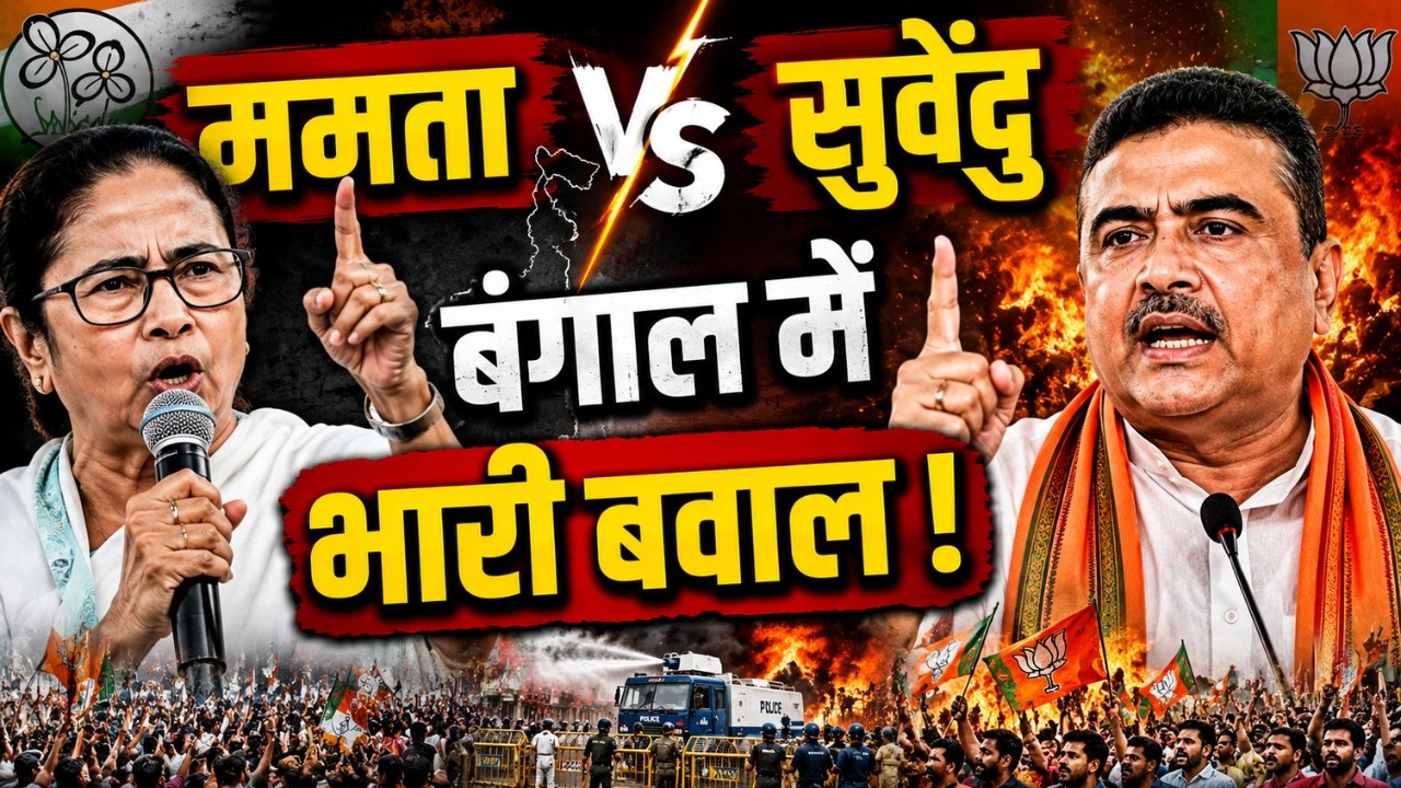 West Bengal News LIVE | ममता Vs सुवेंदु बंगाल में भारी बवाल ! | News Ki Pathshala | Top News
