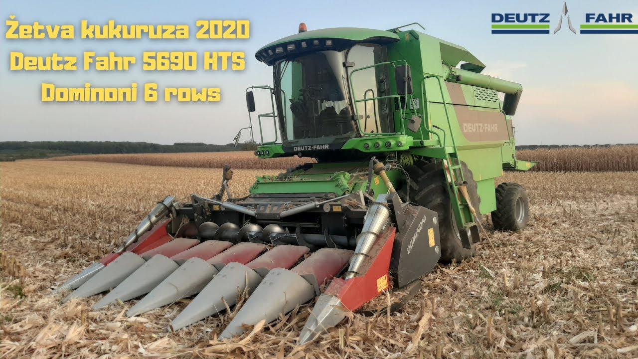 Deutz Fahr 5690 HTS & Dominoni 6 rows | Žetva kukuruza 2020 |