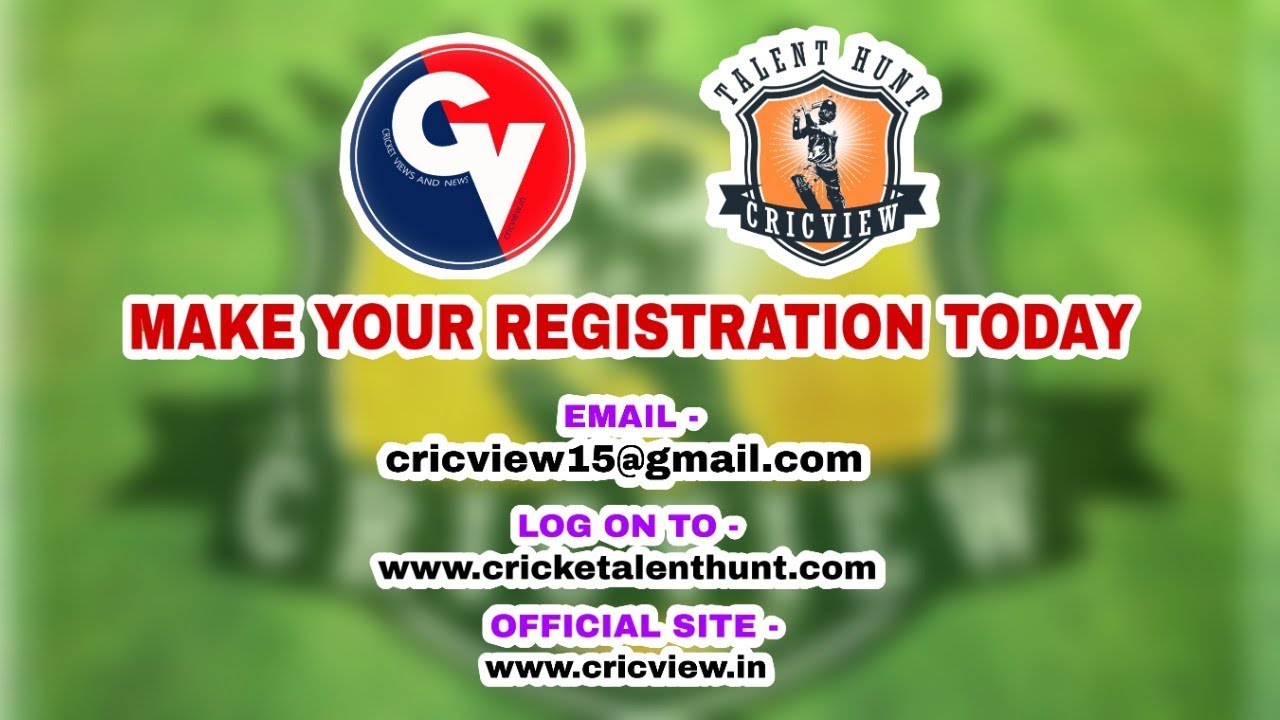 Cricview Cricket Talent Hunt | Register at www.cricketalenthunt.com
